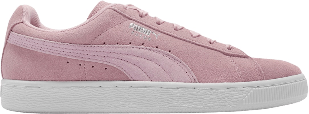 Women Puma Suede Galaxy Pale Pink Silver 369596 01 369596 01