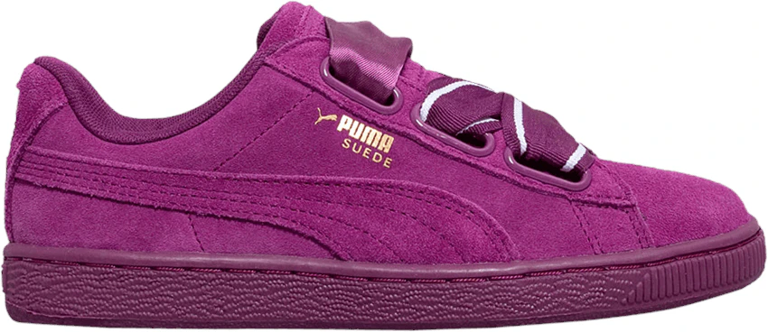 Puma suede top heart satin