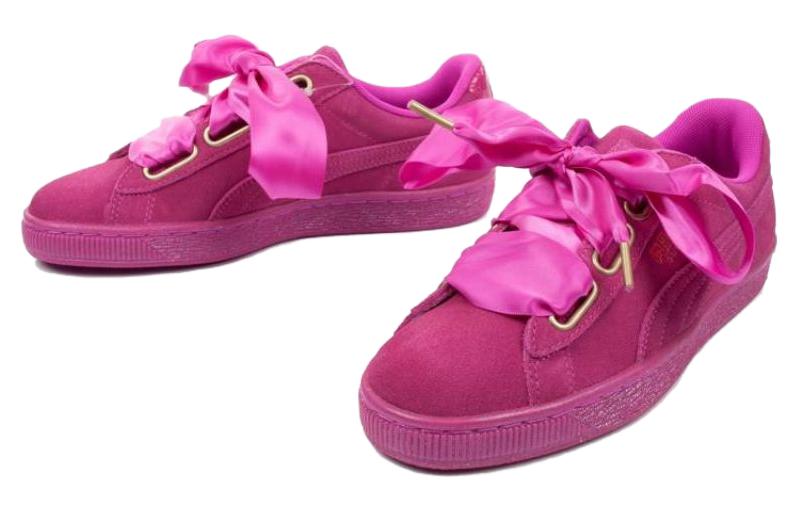 Lookbook 彪马麂皮缎带粉色女鞋 362714-01