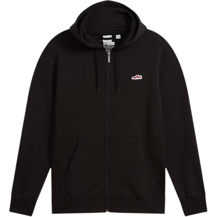 Puma Suede Logo Zip-Up Hoodie Men’s Black 625984-01