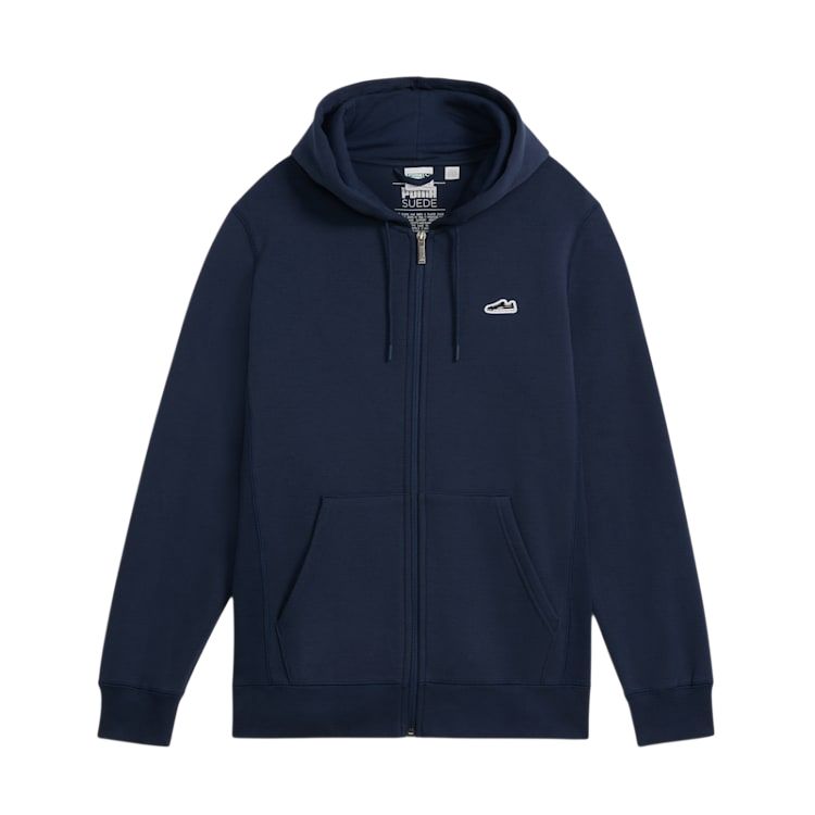 Puma Suede Logo Zip Hoodie Navy Blue - 625984-14
