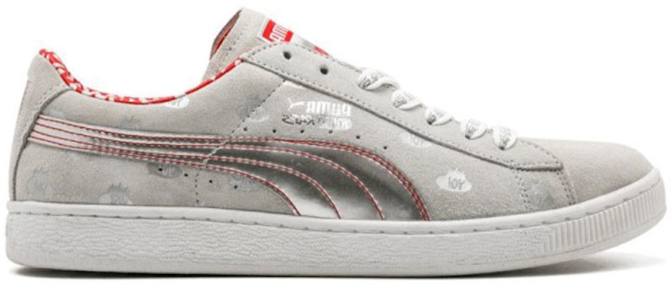 Puma Suede 輕便減震防滑 低筒休閒板鞋 灰銀 Order Puma Suede 輕便減震防滑 低筒休閒板鞋 灰銀