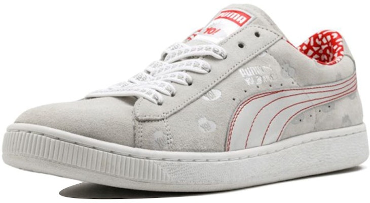 Puma Suede 輕便減震防滑 低筒休閒板鞋 灰銀 Lookbook Puma Suede 輕便減震防滑 低筒休閒板鞋 灰銀