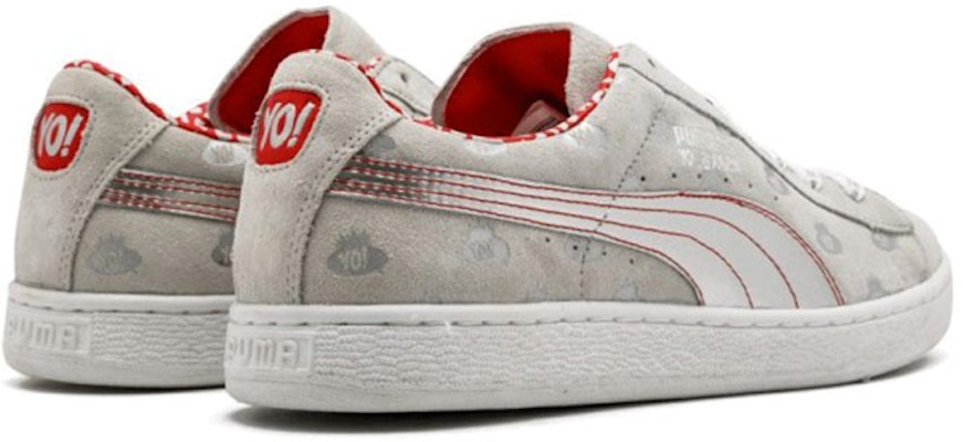 Puma Suede 輕便減震防滑 低筒休閒板鞋 灰銀 Shop Puma Suede 輕便減震防滑 低筒休閒板鞋 灰銀