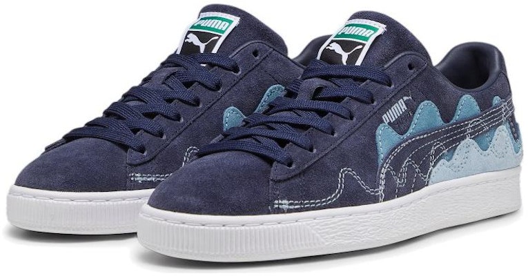 PUMA Suede 舒適百搭 減震耐磨 低筒 帆布鞋 男女同款 海軍藍 Lookbook PUMA Suede 舒適百搭 減震耐磨 低筒 帆布鞋 男女同款 海軍藍