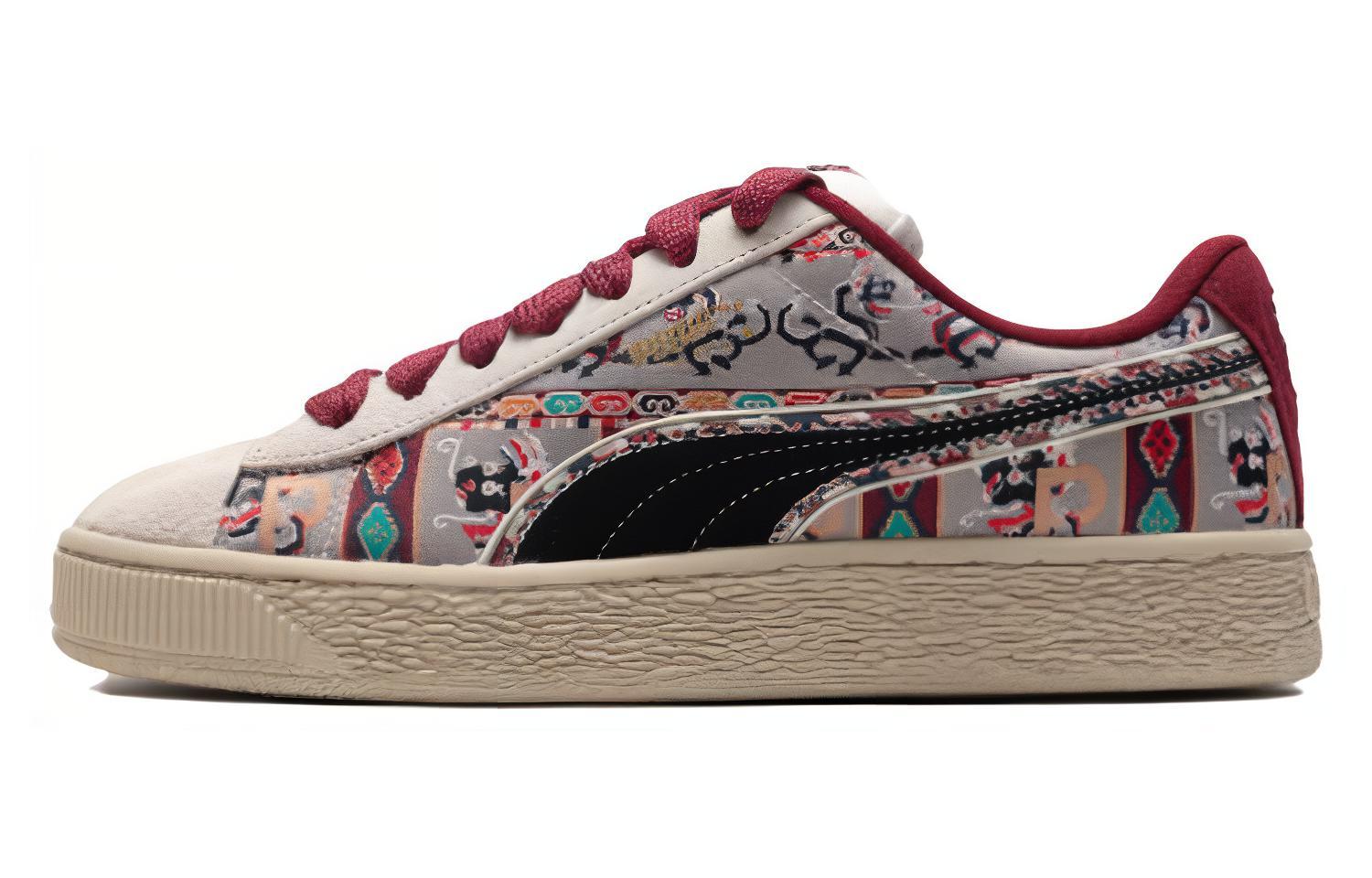 Puma Suede Low 'Versatile Warmth Non-Slip Shock-Absorbing Light Grey' 397197-01