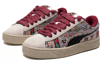 Puma Suede Low 'Versatile Warmth Non-Slip Shock-Absorbing Light Grey'