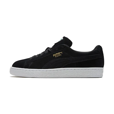 Puma Suede Low Casual Board Shoes Black/Gold