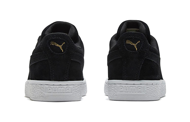 Puma Suede Low Casual Board Shoes Black/Gold 圖 5