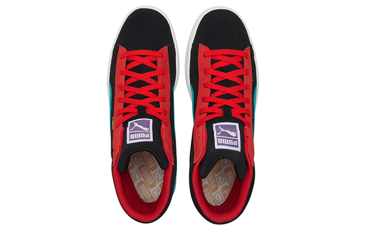 Lookbook 彪馬麂皮中筒 21 '黑色 綠松石紅' 380205-10