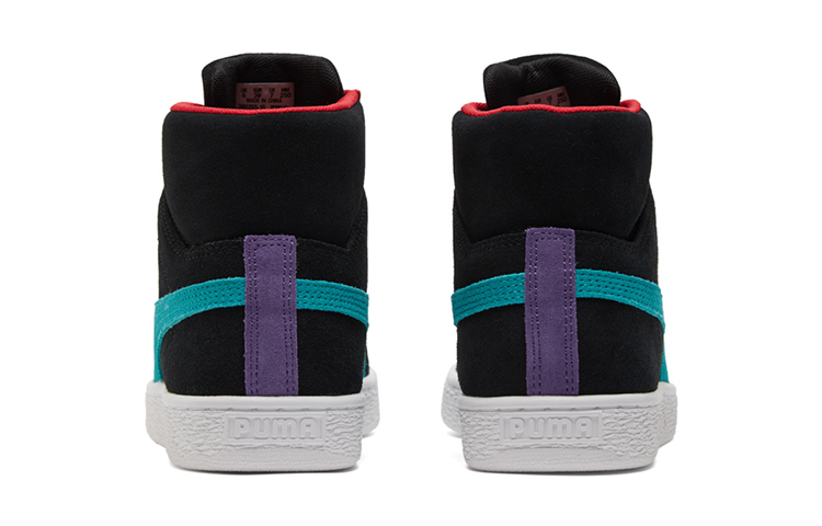 Shop 彪馬麂皮中筒 21 '黑色 綠松石紅' 380205-10