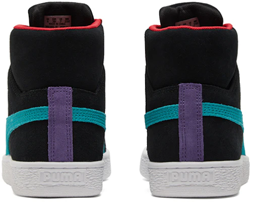 彪馬麂皮中筒 21 '黑色 綠松石紅' 380205-10 Shop 彪馬麂皮中筒 21 '黑色 綠松石紅' 380205-10