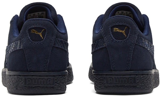 Puma Suede Mono Deboss 'Dark Blue Black' 384688-02 Purchase Puma Suede Mono Deboss 'Dark Blue Black' 384688-02