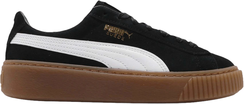 Puma suede platform hot sale core white