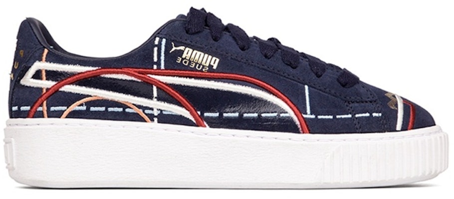 (W) Puma Suede Plataforma Couture 'Azul Rojo' 366685-02 Order (W) Puma Suede Plataforma Couture 'Azul Rojo' 366685-02