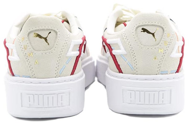 (Women) Puma Suede Platform Courture 'White Red' 366685-01 Lookbook (Women) Puma Suede Platform Courture 'White Red' 366685-01