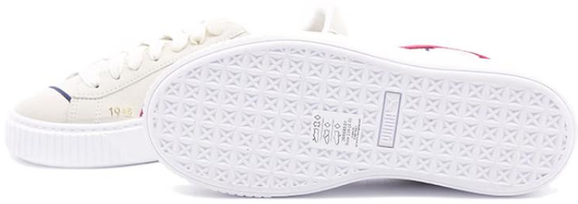 (Women) Puma Suede Platform Courture 'White Red' 366685-01 Shop (Women) Puma Suede Platform Courture 'White Red' 366685-01