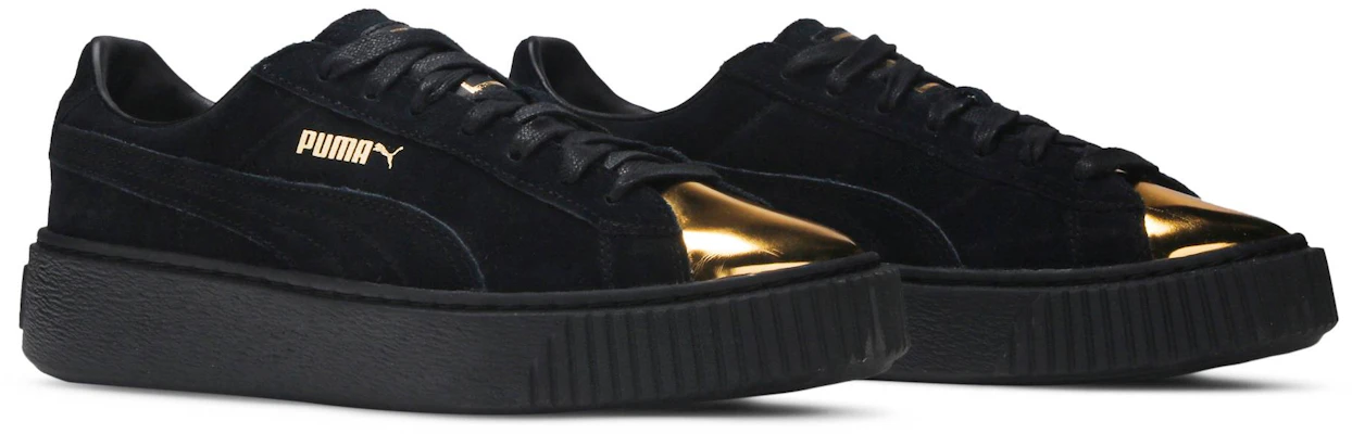(Women) Puma Suede Platform 'Gold' 362222-02 Cheap (Women) Puma Suede Platform 'Gold' 362222-02