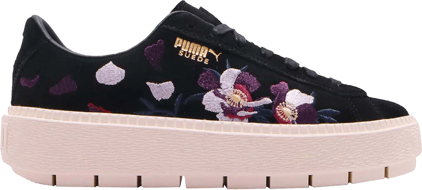Puma suede deals platform trace flowery