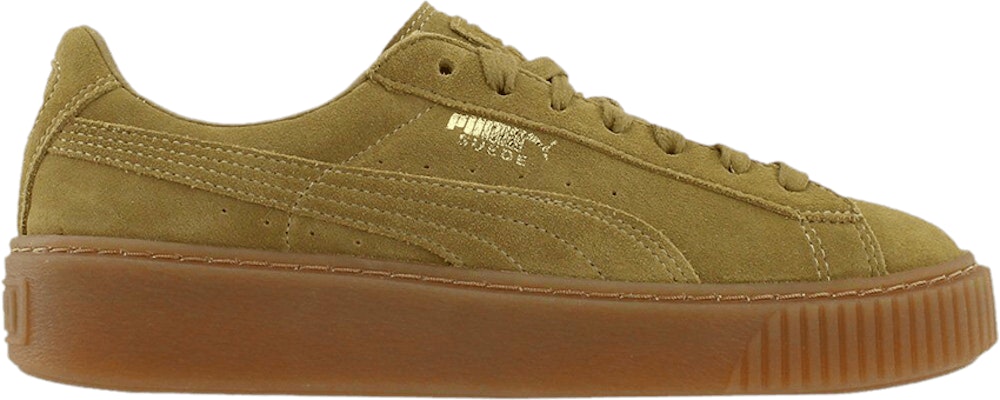 Women Puma Suede Platform SD Oatmeal 364718 01 364718 01