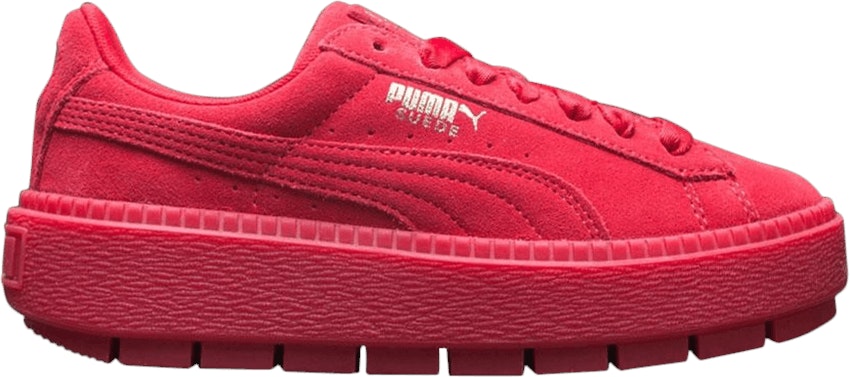 Puma platform sales trace suede sneakers