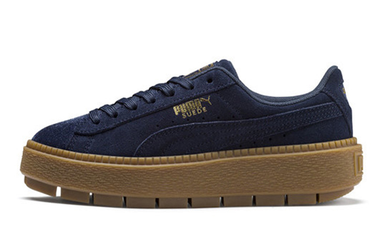 Puma Suede Platform Trace Velor 'Navy' 366696-03