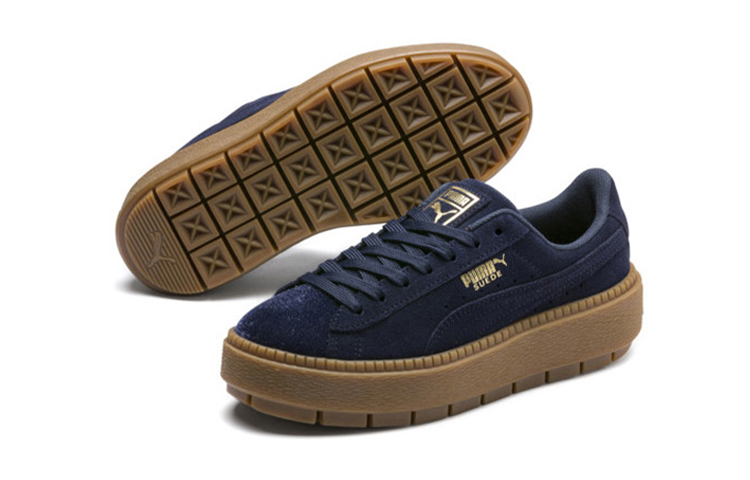 Details for Puma Suede Platform Trace Velor 'Navy' 366696-03
