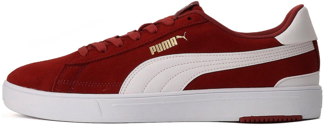 Puma suede 2025 white red