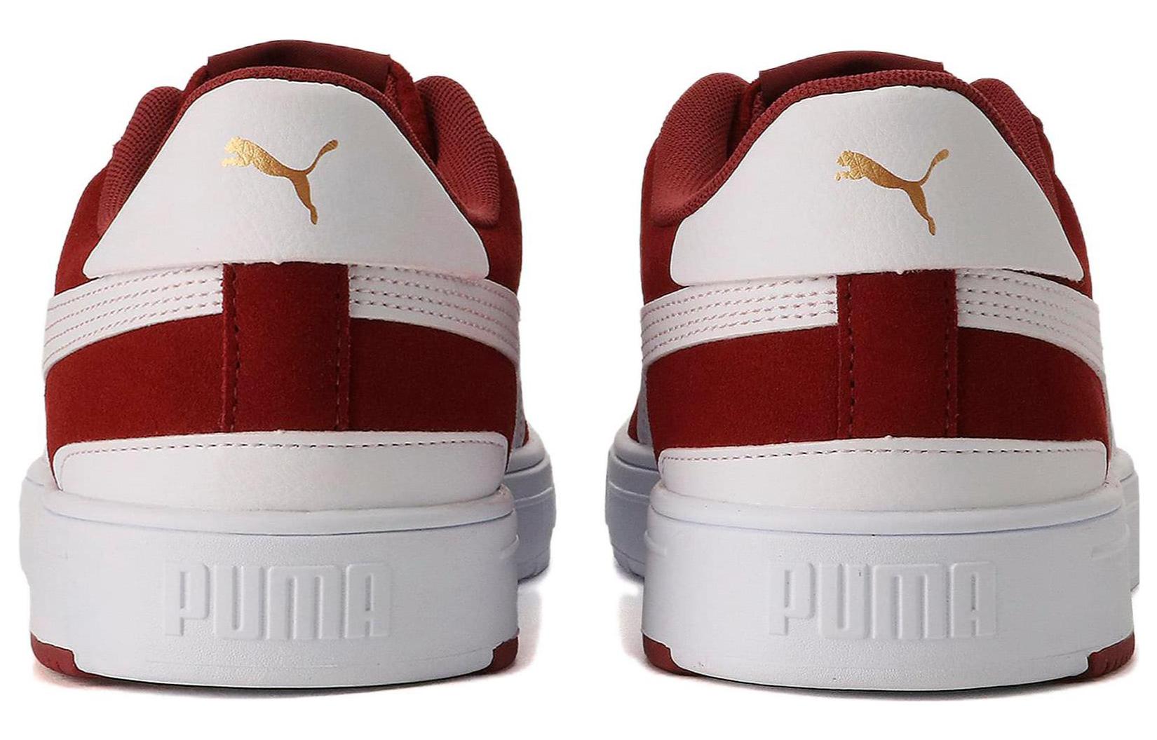 Shop Puma Saab Pro 绒面革鞋 '浓烈红' 381108-03