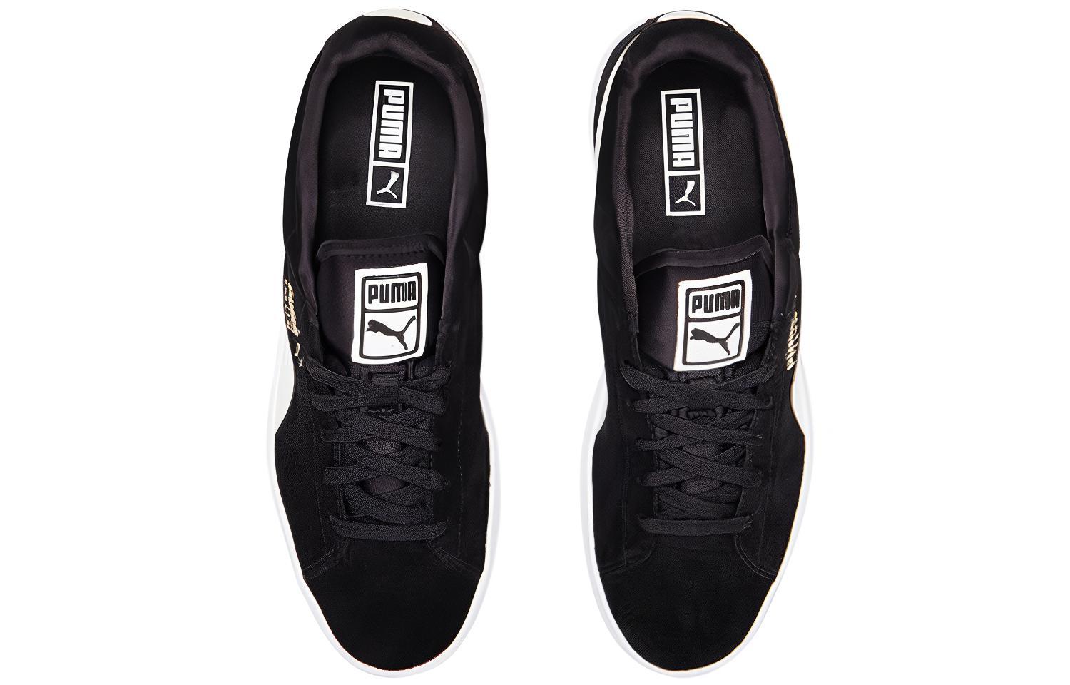 Shop 푸마 스웨이드 S '블랙 화이트' 356414-03