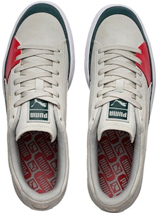 PUMA Suede 輕便 低幫 板鞋 男女同款 灰紅 Shop PUMA Suede 輕便 低幫 板鞋 男女同款 灰紅