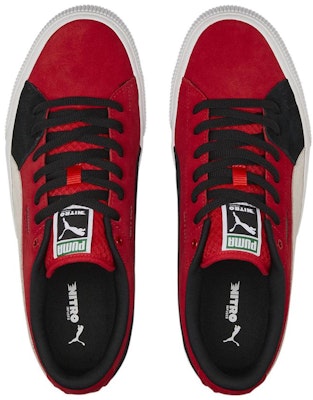 PUMA 絨面滑板 Nitro 防滑耐磨 低筒 板鞋 男女同款 黑紅白 Shop PUMA 絨面滑板 Nitro 防滑耐磨 低筒 板鞋 男女同款 黑紅白
