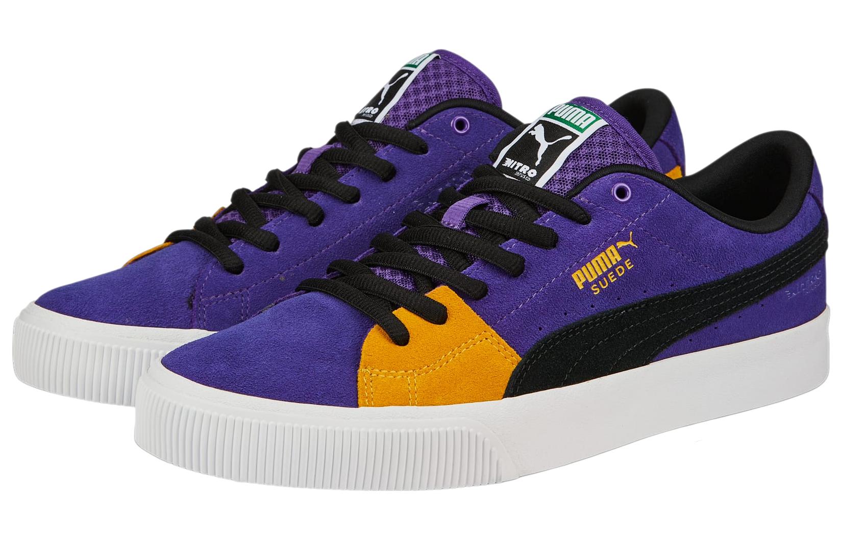 Lookbook Puma Suede Skate Nitro ''Lakers'' Scarpe da Skate Giallo Viola 386082-05