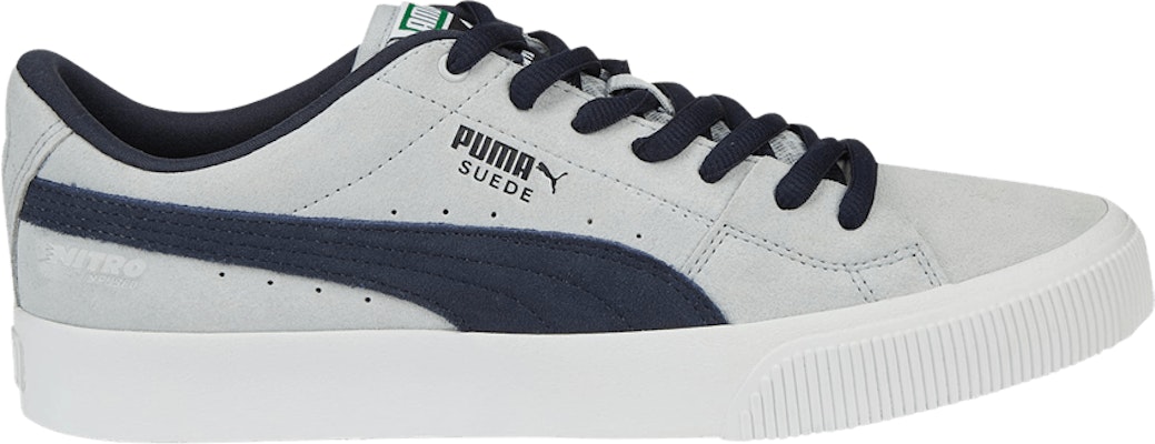 Puma grey 2025 suede shoes