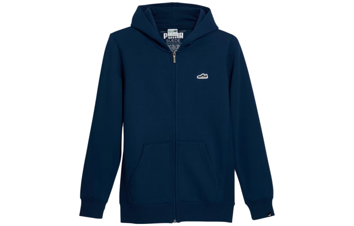 Puma Suede Solid Persian Blue Zip-Up Hoodie 678727-15
