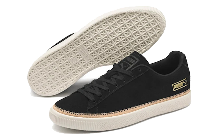 Lookbook プーマ スウェードトリムDLX ブラック (ユニセックス) 371749-01