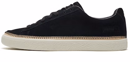 Puma SUEDE TRIM PRM Retro Low Tops Casual Skateboarding Shoes Unisex Black 369992-01