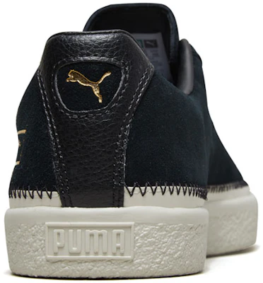 PUMA Suede Trim 復古 休閒 低幫 板鞋 男女同款 黑色 Shop PUMA Suede Trim 復古 休閒 低幫 板鞋 男女同款 黑色