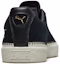 Shop PUMA Suede Trim 復古 休閒 低幫 板鞋 男女同款 黑色