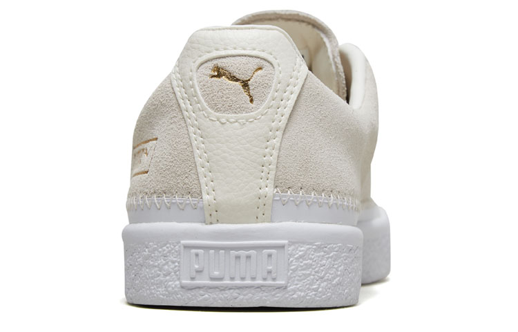Puma SUEDE TRIM Retro Low Tops Casual Skateboarding Shoes Unisex Creamy White 圖 4