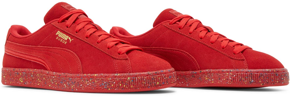 Puma Suede Triplex Mono 'Percikan Cat Merah' 386852-02 Cheap Puma Suede Triplex Mono 'Percikan Cat Merah' 386852-02