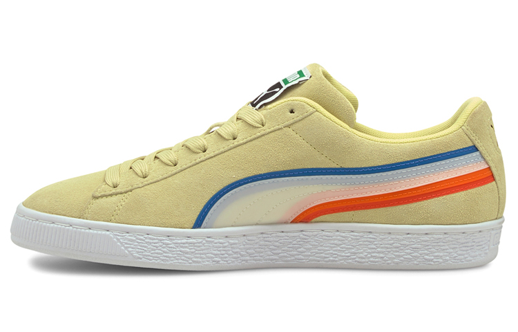 Buy 彪馬麂皮三層科技輕便透氣低幫板鞋 男女同款 淡黃