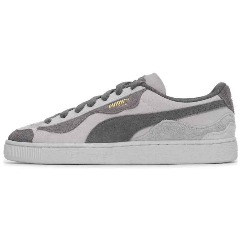 PUMA Suede Trippy Grey Black Low-Top Casual Sneakers , Breathable & Durable 398656-03