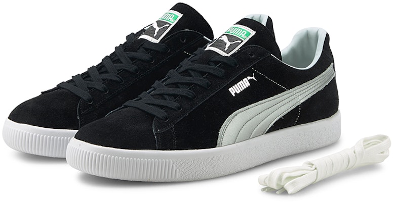 Puma Suede Vintage Buatan Jepang 'Hitam Perak' 375905-01 Lookbook Puma Suede Vintage Buatan Jepang 'Hitam Perak' 375905-01