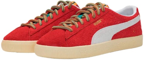 PUMA Suede VTG 舒適 保暖防滑 低筒 板鞋 男女同款 紅色 韓風 Lookbook PUMA Suede VTG 舒適 保暖防滑 低筒 板鞋 男女同款 紅色 韓風