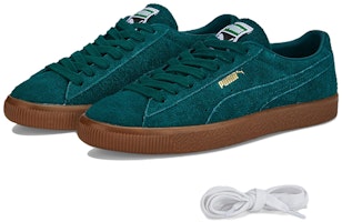 푸마 스웨이드 VTG '헤어리 스웨이드 그린 검' 385698-03 Details for 푸마 스웨이드 VTG '헤어리 스웨이드 그린 검' 385698-03