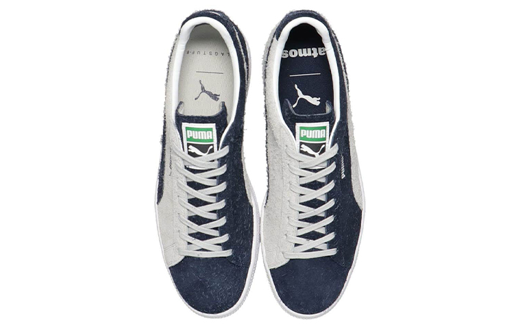 Shop 푸마 스웨이드 VTG 메이드 인 재팬 아트모스 플래그스투프 '화이트 네이비' 389611-01