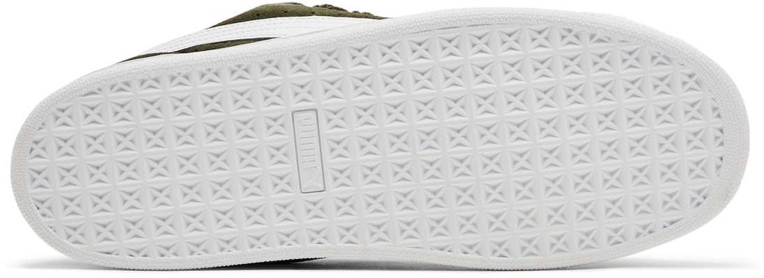 PUMA Suede XL 萬用休閒 輕鬆舒適 減震防滑耐磨 低筒 滑板鞋 男女同款 綠白色 Shop PUMA Suede XL 萬用休閒 輕鬆舒適 減震防滑耐磨 低筒 滑板鞋 男女同款 綠白色