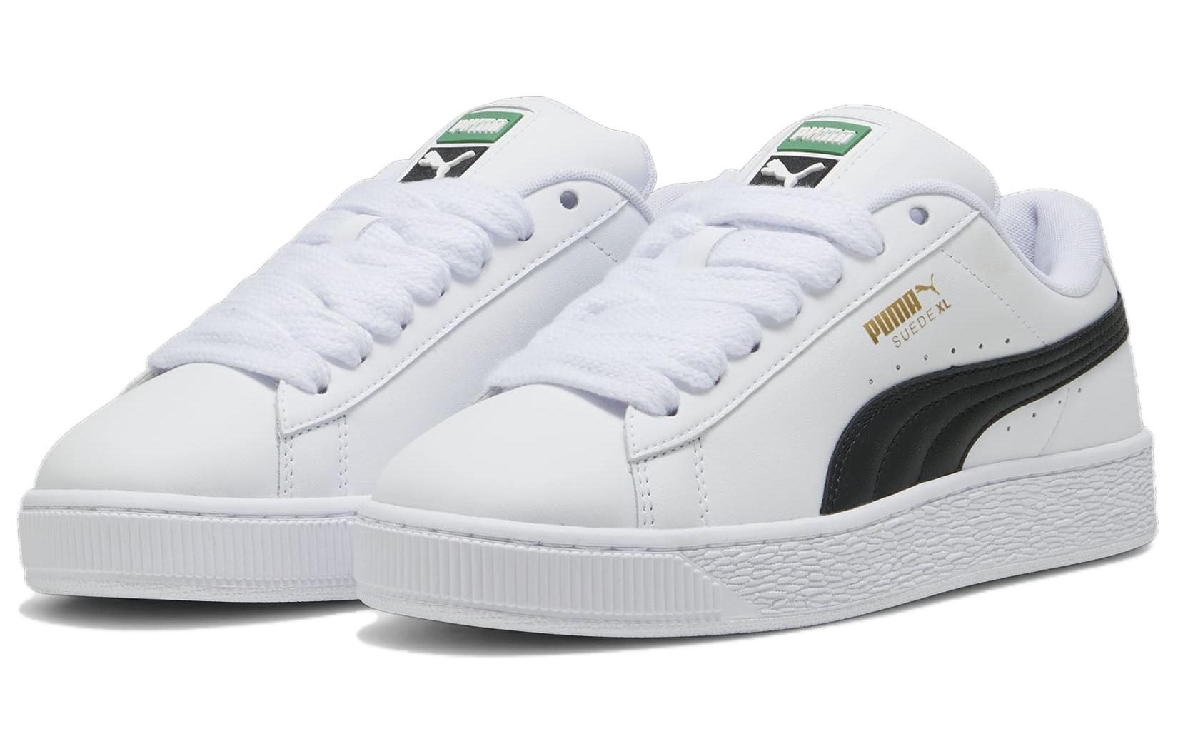 Lookbook PUMA Suede XL 防滑 低幫 板鞋 男女同款 白黑