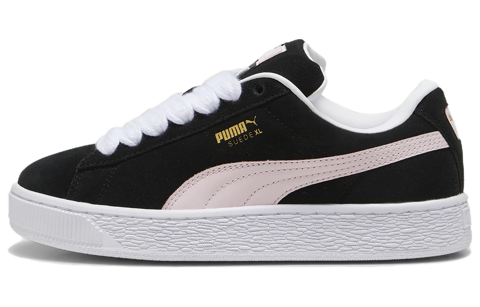 Puma Suede XL XL Low-Top Casual Sneakers White/Black/Pink 395205-04